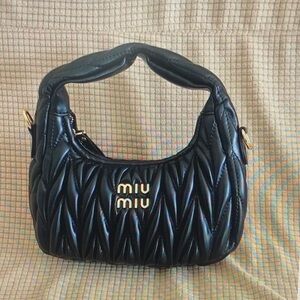 Miu Miu Arcadie Matelassé Nappa Leather Bag